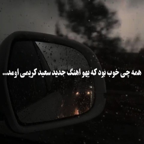 سعید کریمی گمانم آرزوهایم به گورستان میماند