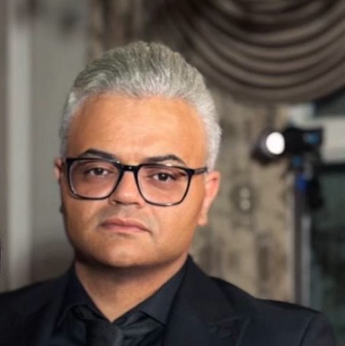 افشین آذری و وفا شریفوا کیمیدی او
